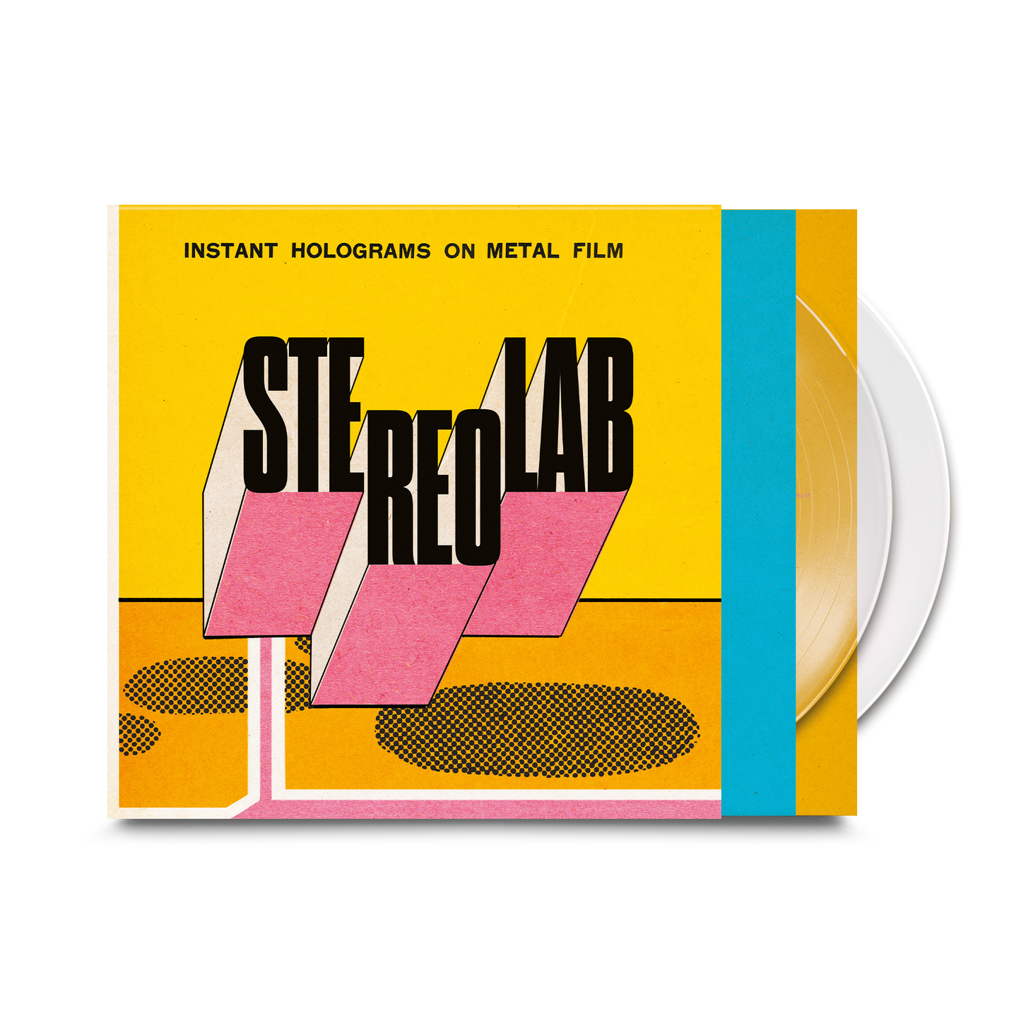 stereolab instant holograms on metal film album south records southend clear vinyl limited edition