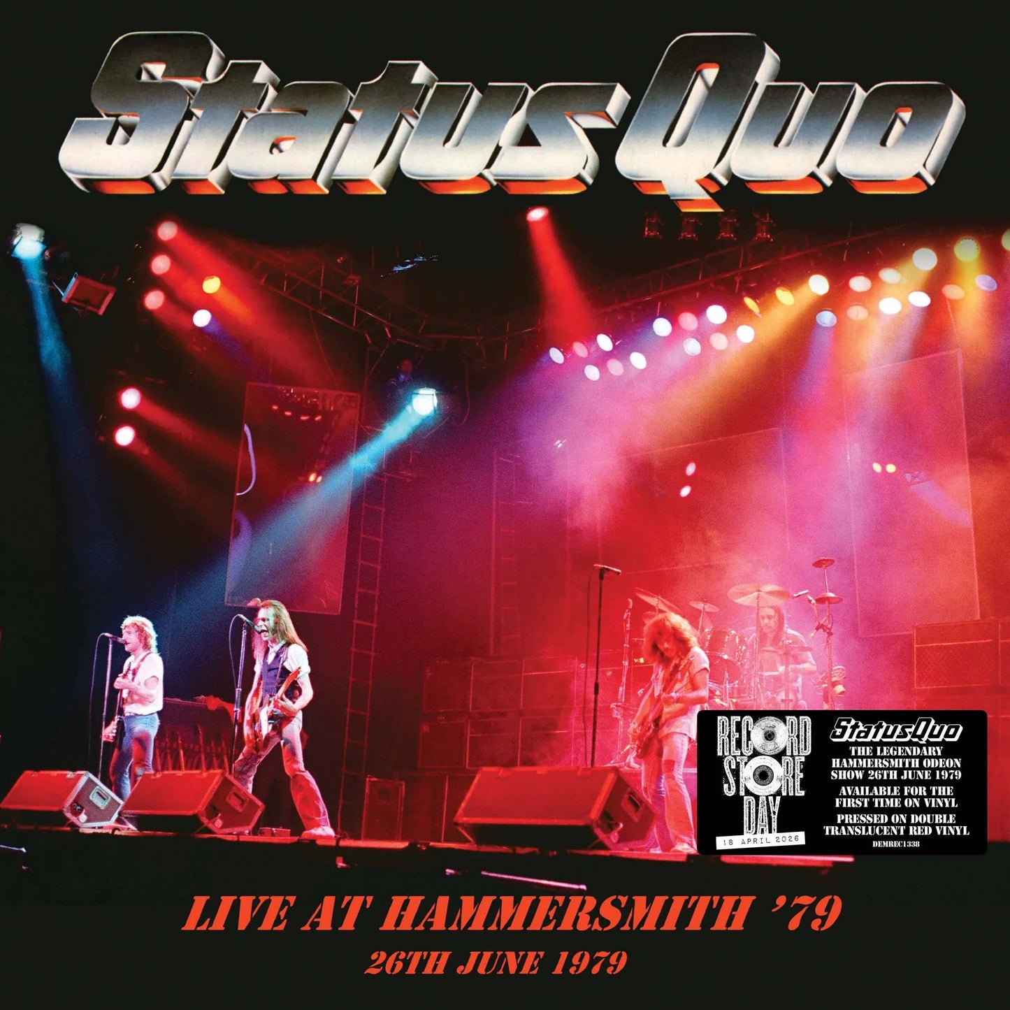 Status Quo Live In Hammersmith 1979 (RSD 2026) (Translucent Red Vnyl)
