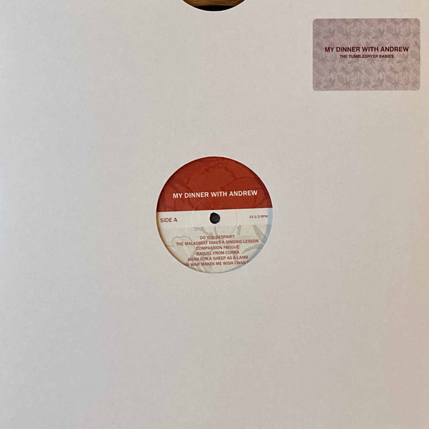 The Tumbledryer Babies My Dinner With Andrew album