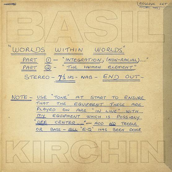 Basil Kirchin - Worlds Within Worlds (Part I and II)-LP-South