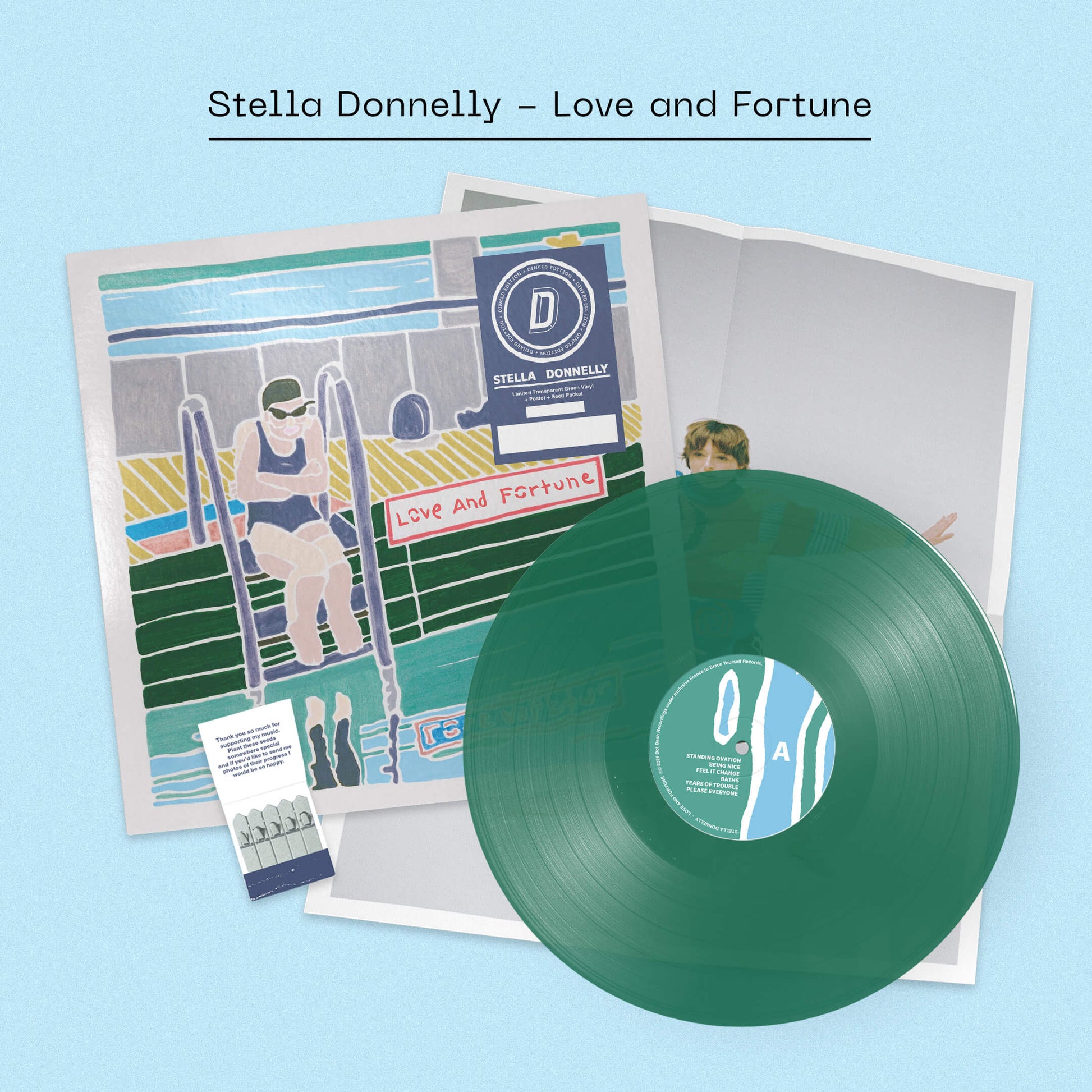 Stella Donnelly, Love and Fortune south records southend dinked edition green vinyl