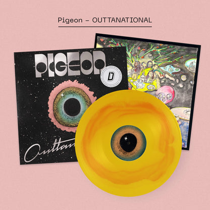 Pigeon - OUTTANATIONAL album artwork dinked edition vinyl