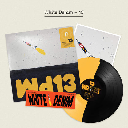 white denim dinked edition vinyl