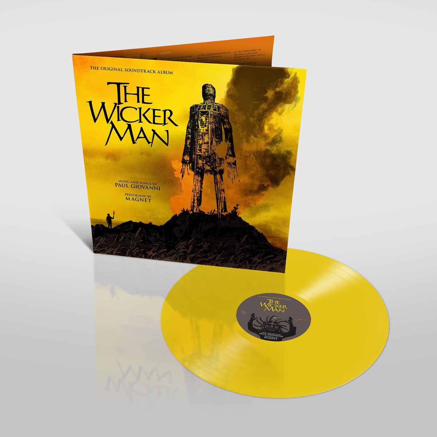 paul giovanni and magnet the wicker man soundtrack south records southend yellow vinyl