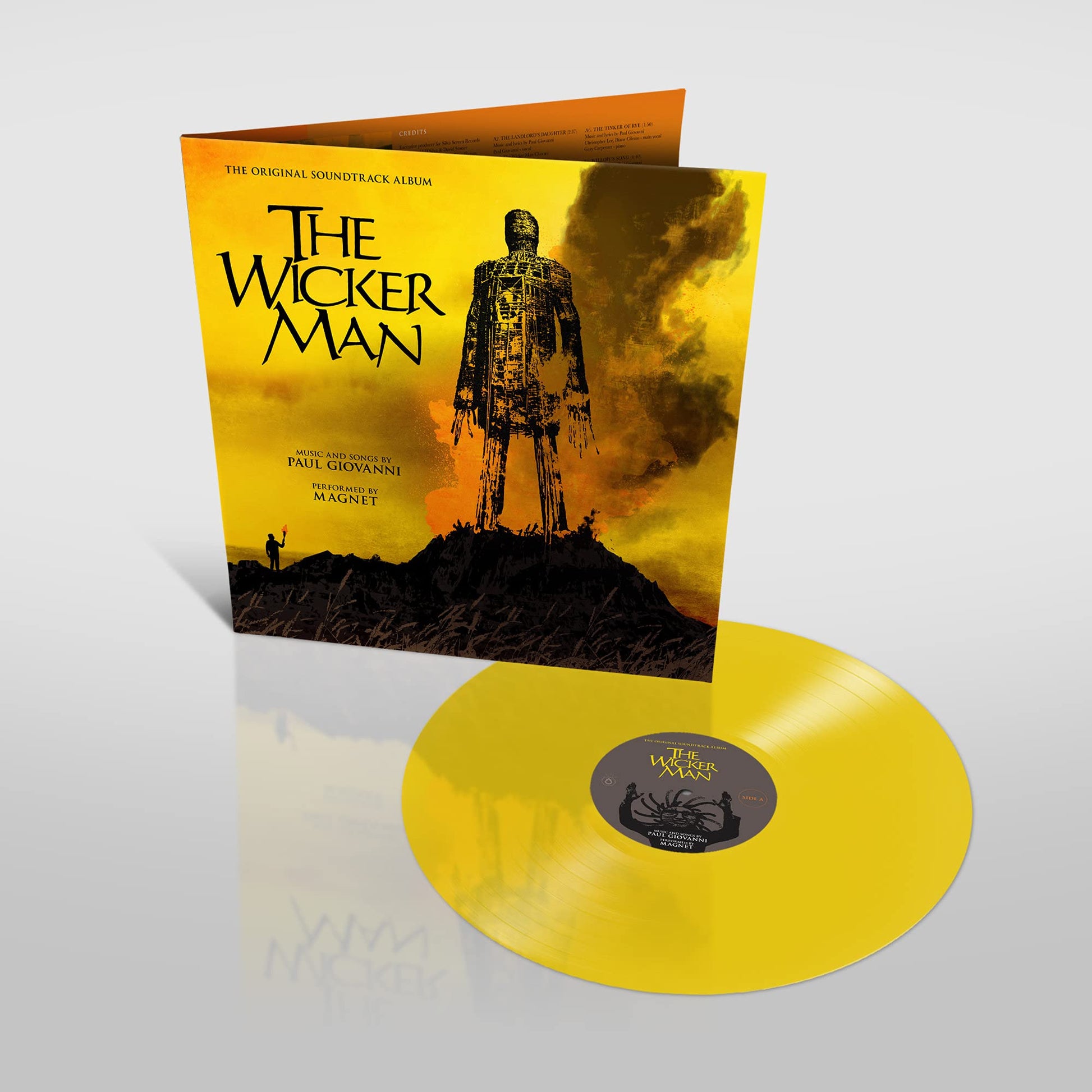paul giovanni and magnet the wicker man soundtrack south records southend yellow vinyl