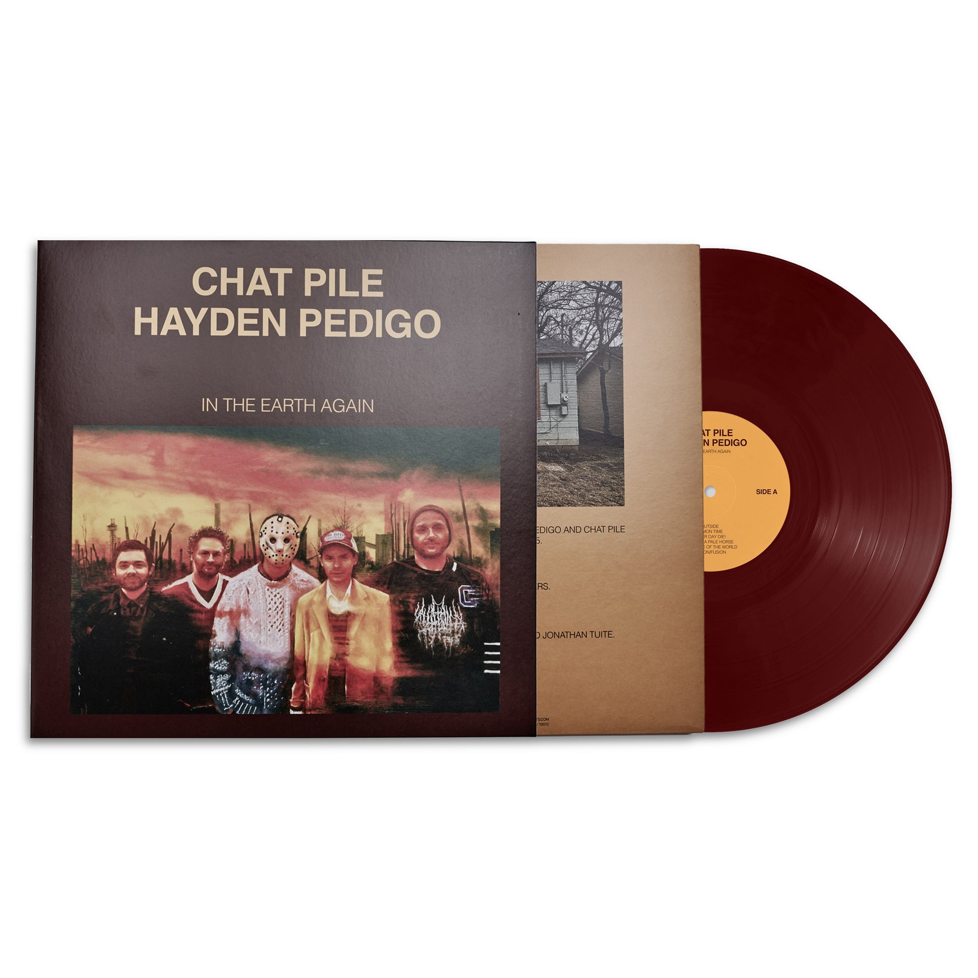 chat pile and hayden pedigo in the earth again south records southend oxblood vinyl
