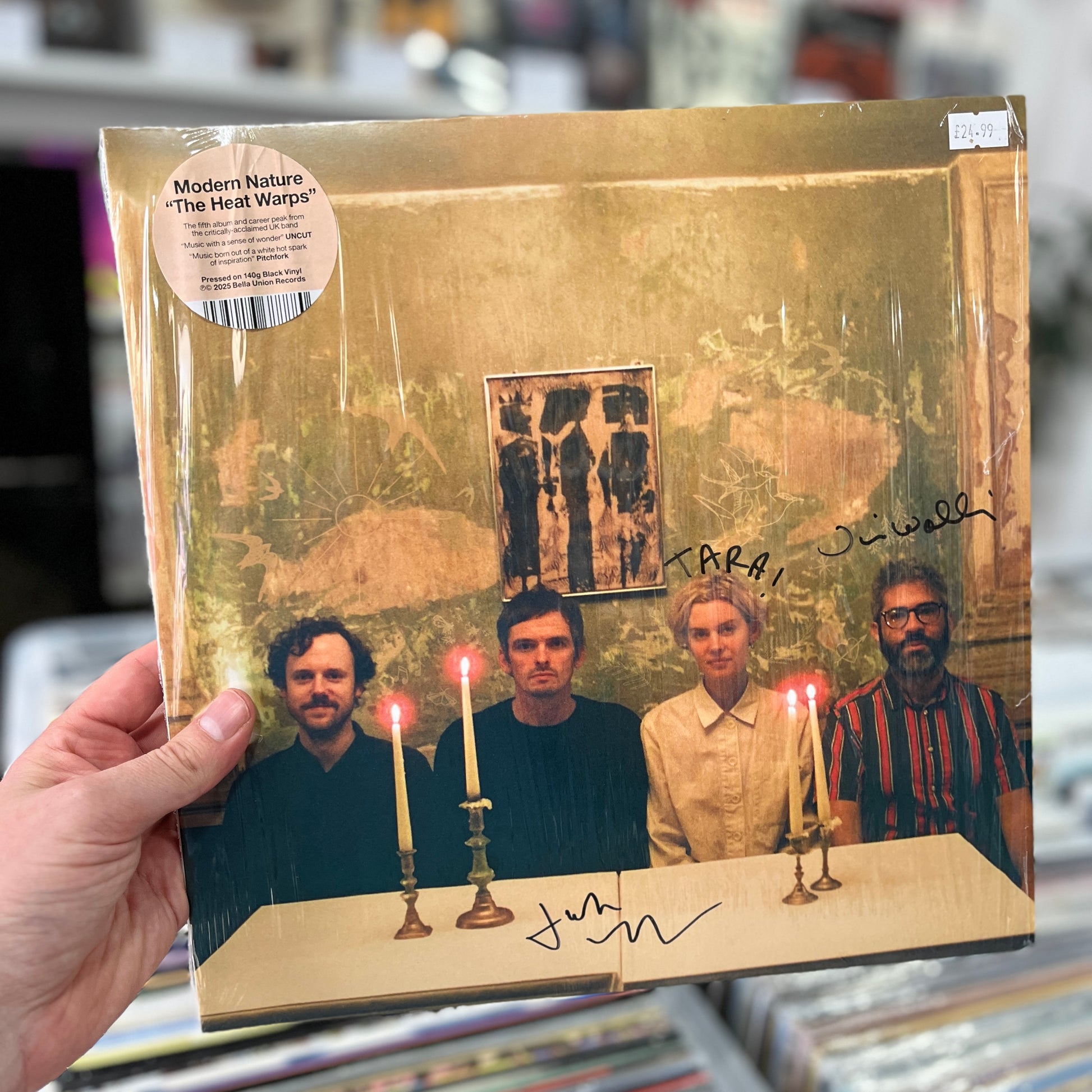 modern nature the heat warps signed vinyl album south records southend