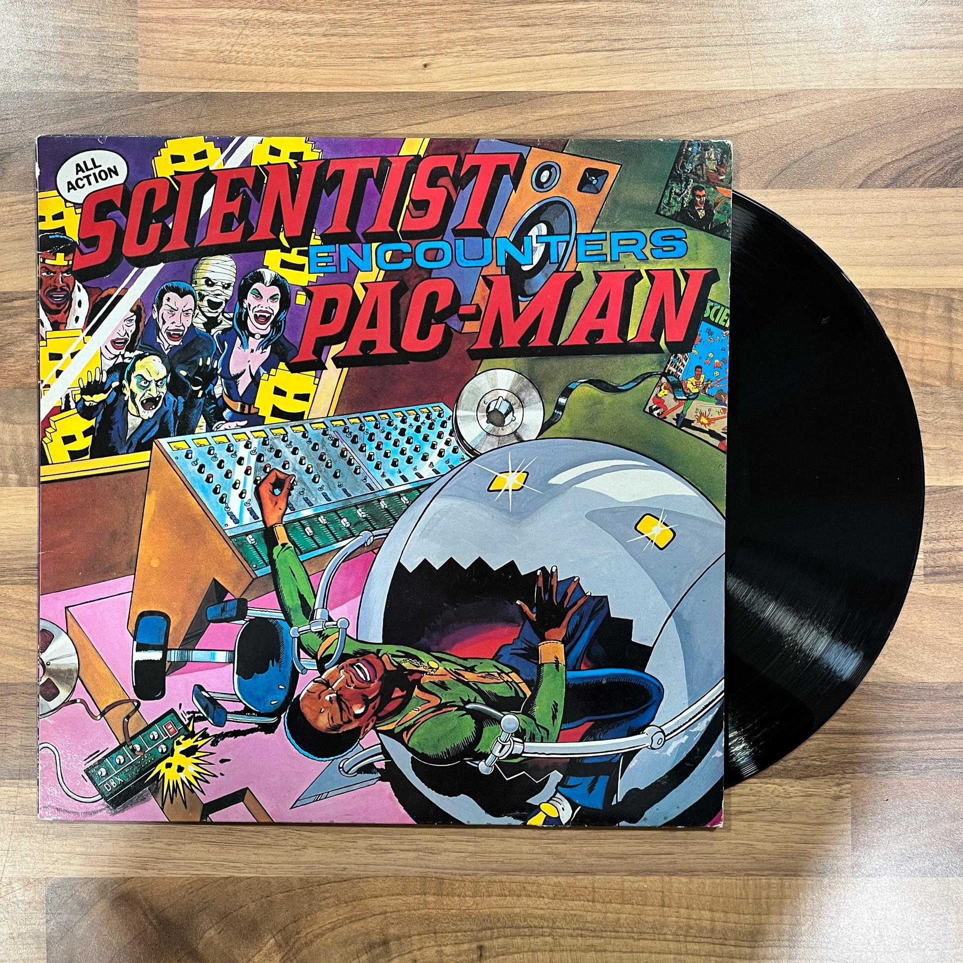 scientist encounters pac man og, original, first, pressing, vinyl south records southend