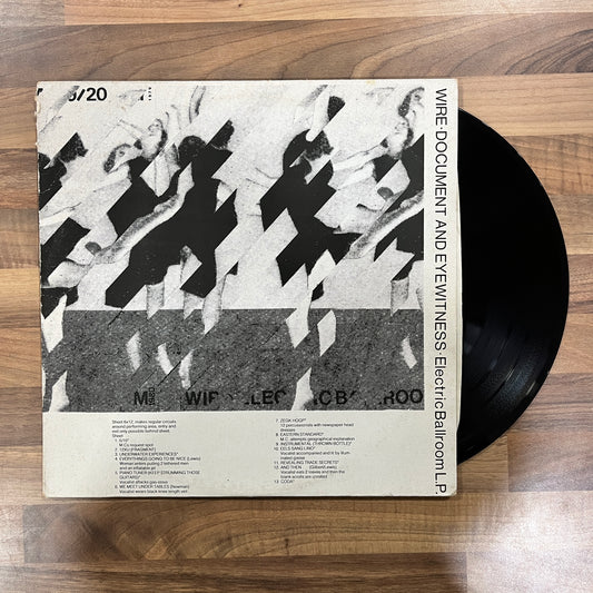 wire document and eyewitness original first pressing vinyl south records southend rare
