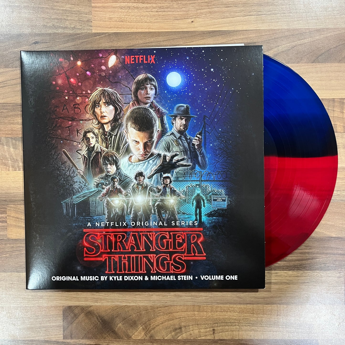 Kyle Dixon & Michael Stein ‎– Stranger Things - Volume One red and blue coloured vinyl