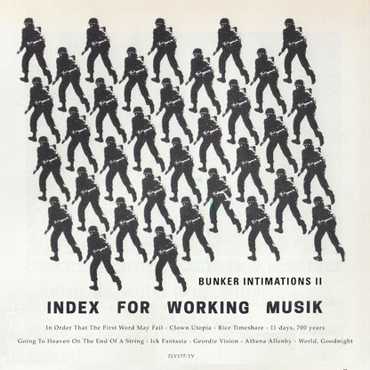 Index For Working Musik - Bunker Intimations II album artwork
