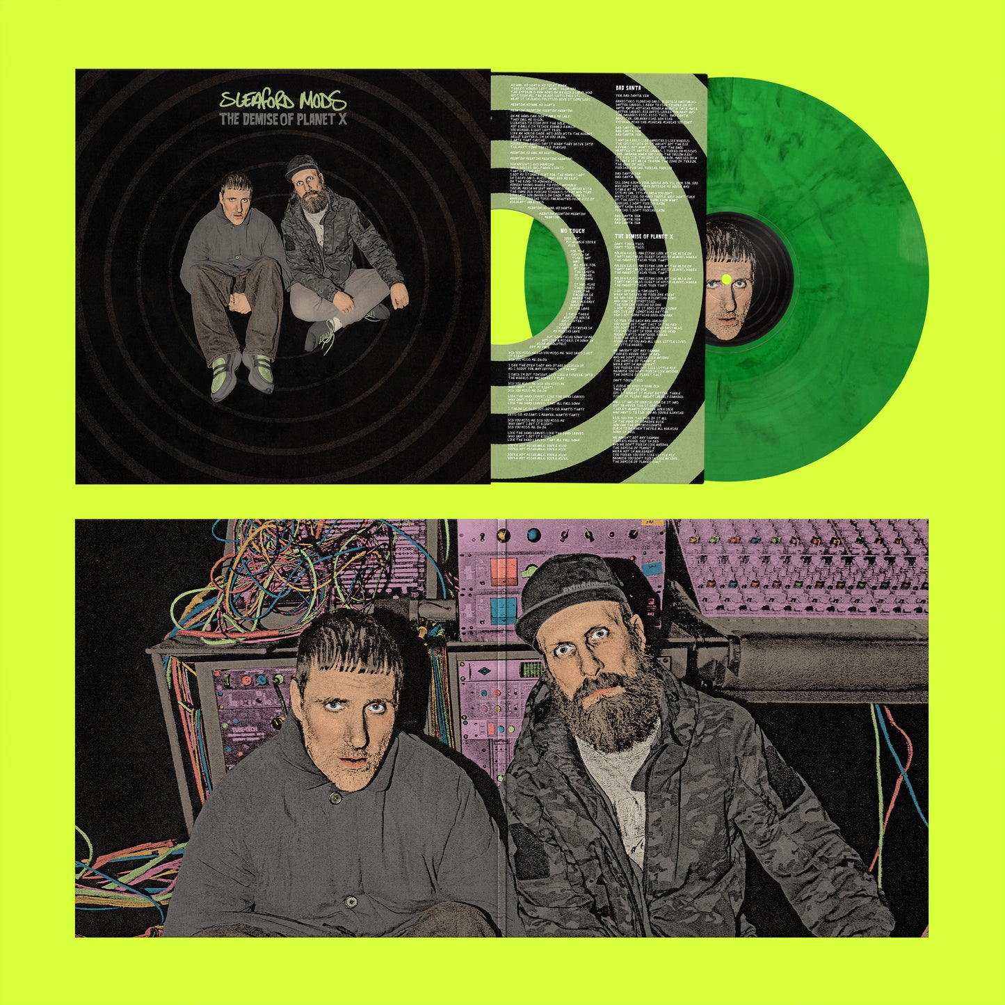 Sleaford Mods - The Demise Of Planet X south records southend neon green marbled vinyl