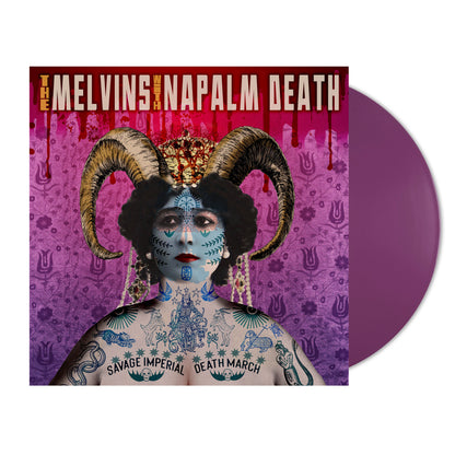 Melvins with Napalm Death - Savage Imperial Death March orchid coloured vinyl