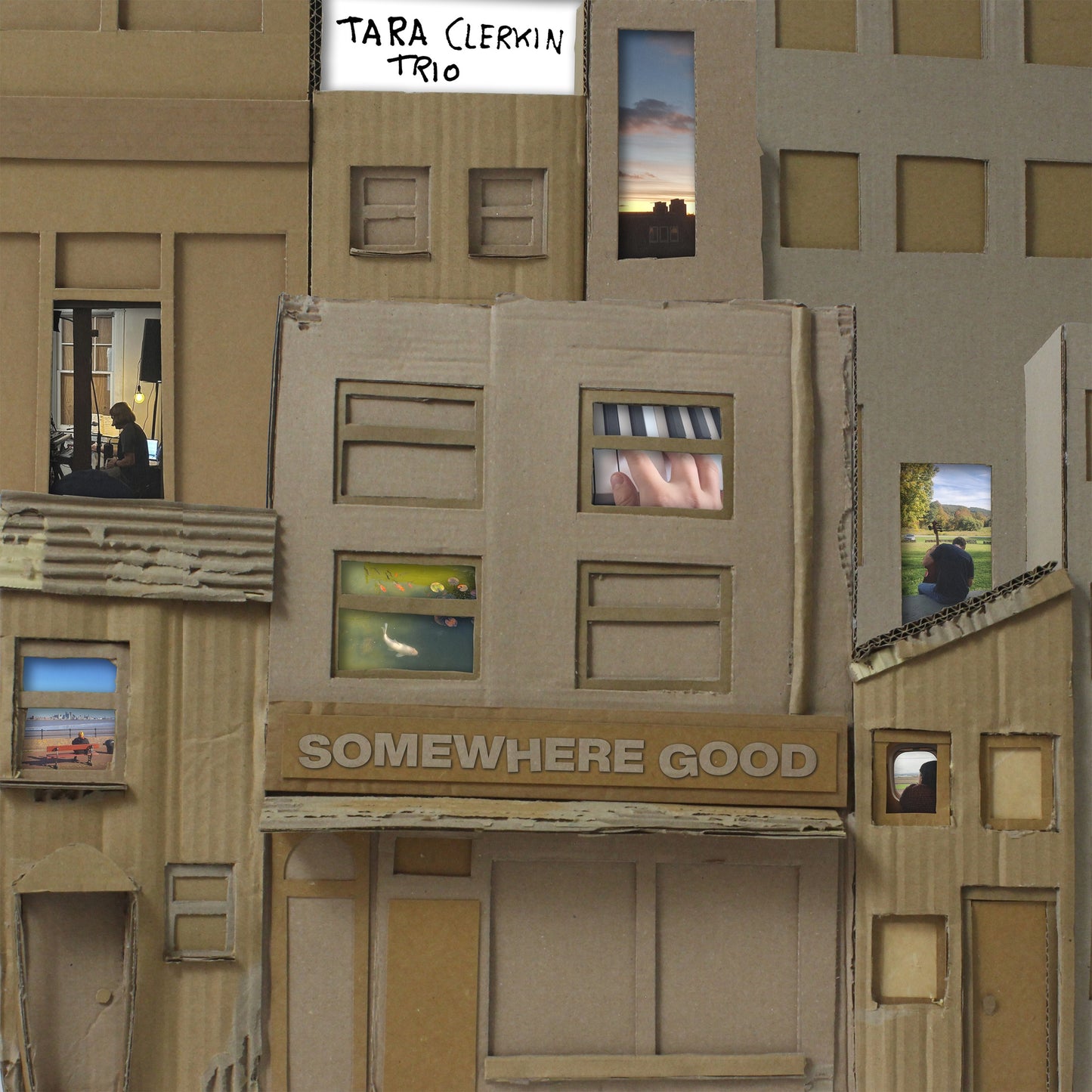 Tara Clerkin Trio Somewhere Good album artwork world of echo