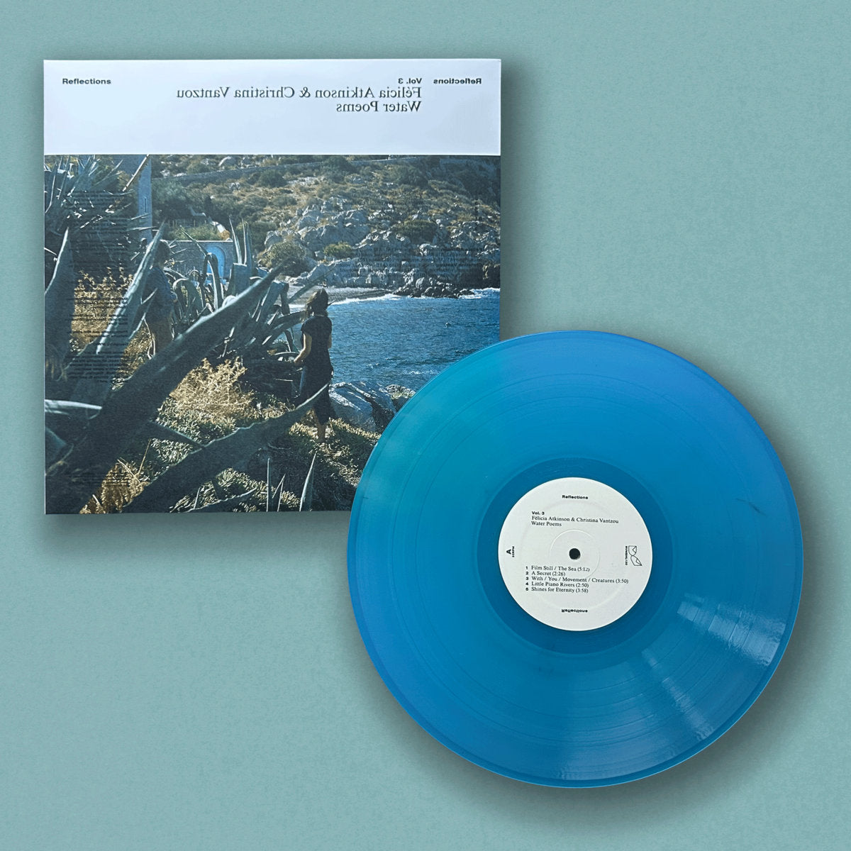 Félicia Atkinson and Christina Vantzou - Reflections Vol. 3: Water Poems south records 2026 glacial blue vinyl