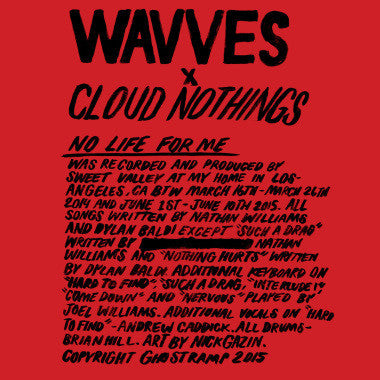 Wavves/ Cloud Nothings - No Life For Me-Vinyl LP-South